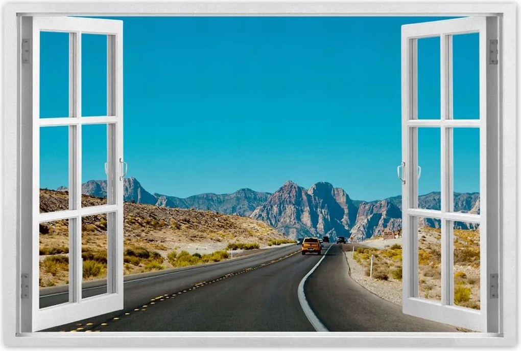 Poszterek 90x60 Út a kanyonon át Hegyek