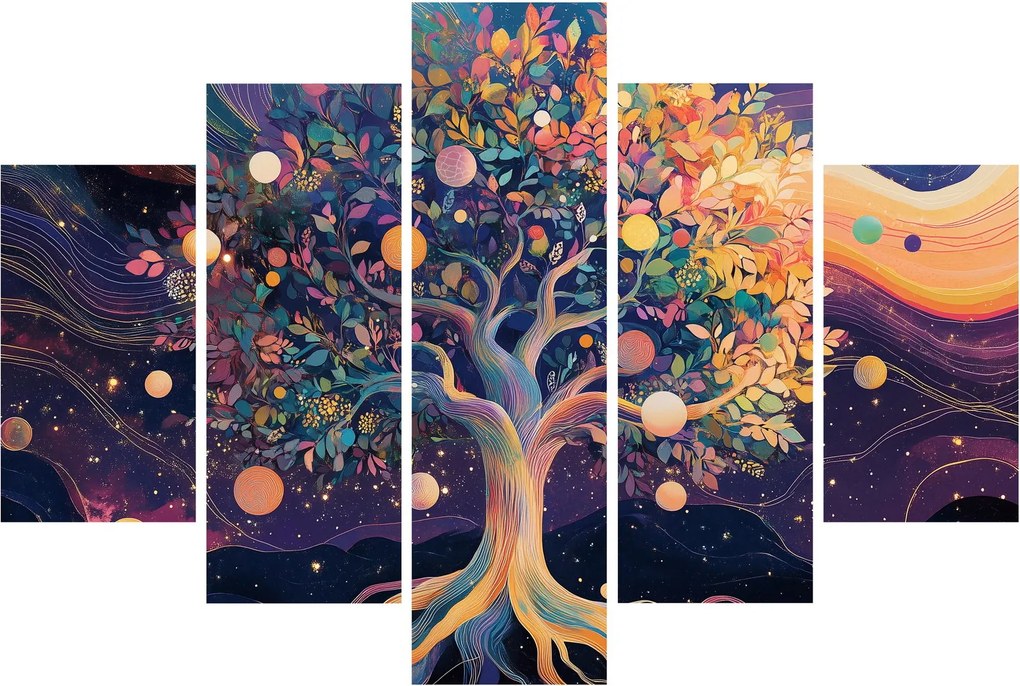 Kép – Lila fa tele energiával (150x105 cm)