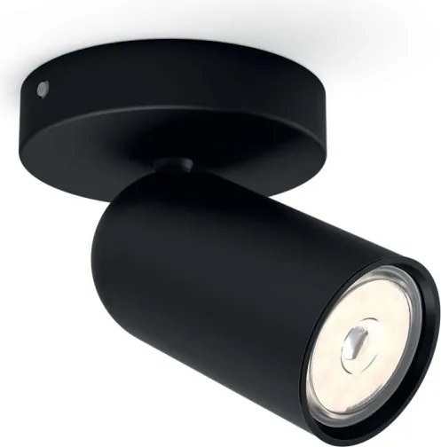 Philips - LED RGBW dimmelhető spotlámpa PONGEE 1xGU10/4,8W/230V fekete +távirányító