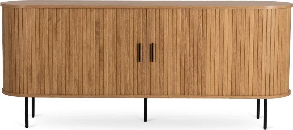 Kétajtós tolóajtós komód 180 cm tölgy színben - TRISH