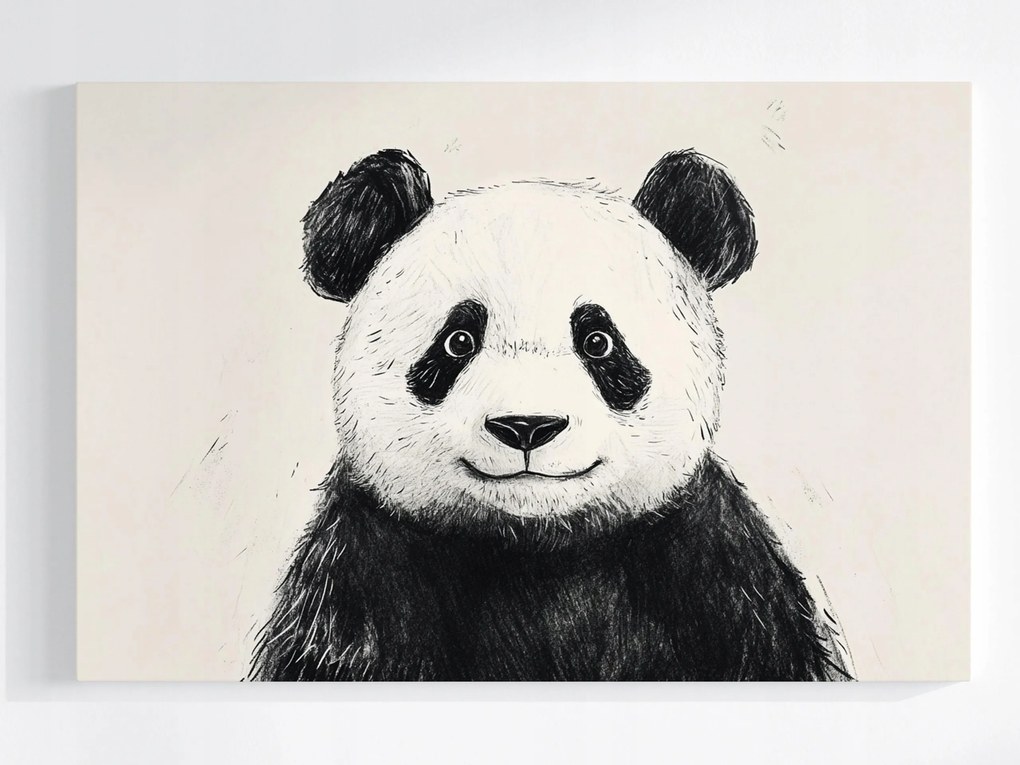 Vászonkép Canvas Grafika Mackó Panda Mackó Portré 60x40