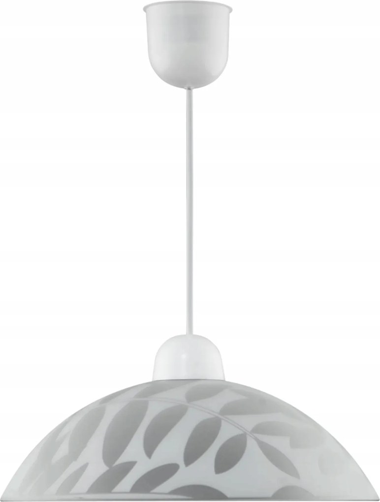 Candellux Letice Függőlámpa, fehér, üveg E27 60W