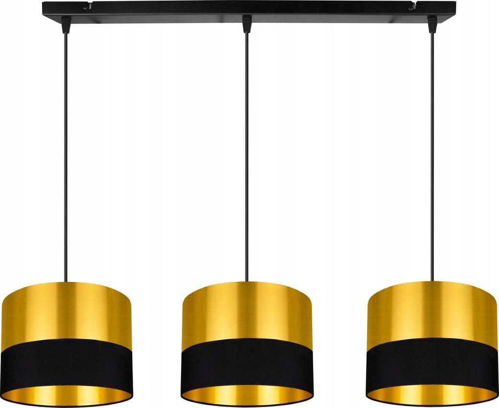 Mennyezeti Lámpa Lógó Csillár Lámpabúra Arany Fekete Hármas Az Asztal Felett Sziget