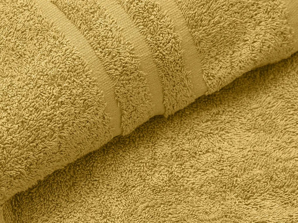 CLASSIC COLOR törölköző 50 x 100 cm mustárszínű, 100% pamut