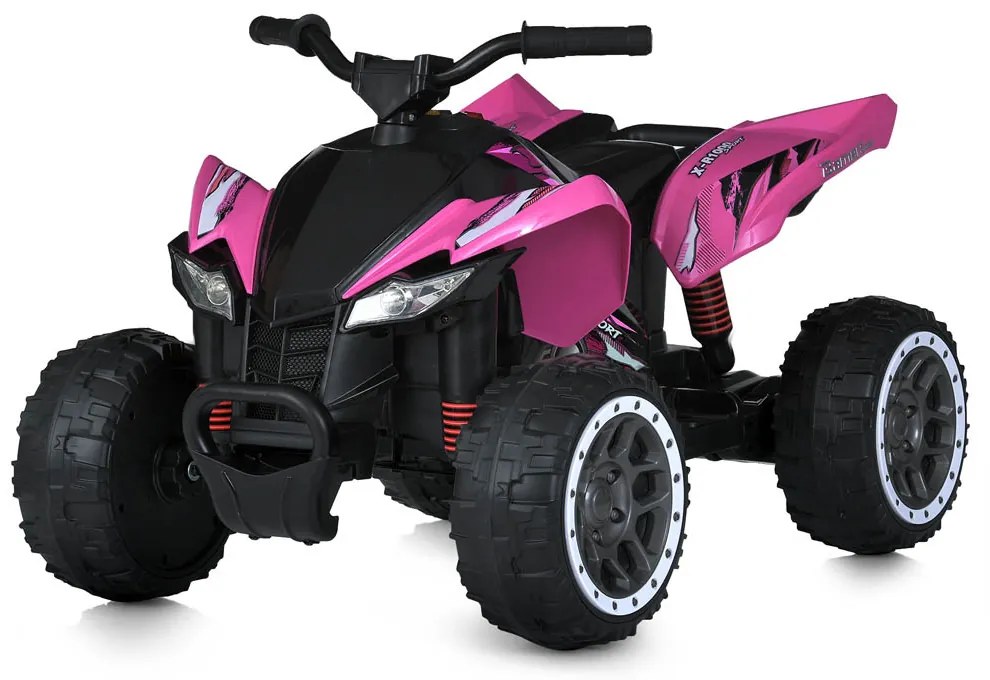 Elektromos quad gyerekeknek, 12V, rózsaszín