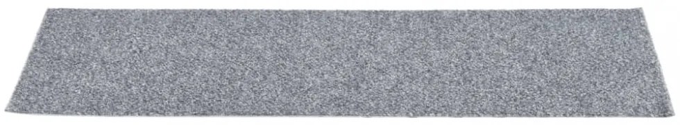 15 db világosszürke öntapadó lépcsőszőnyeg 76 x 20 cm