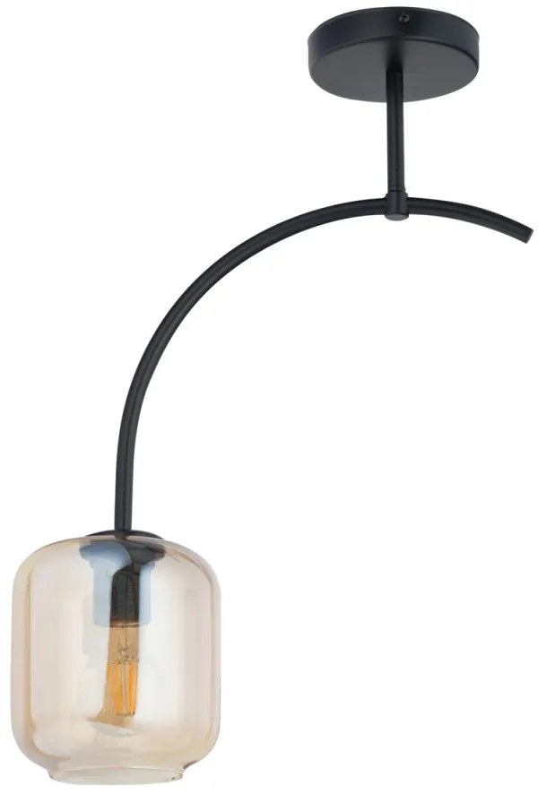 SIGMA LIGHTING 32240 SHINE Modern Mennyezeti Lámpa Borostyán, Fekete E27 IP20