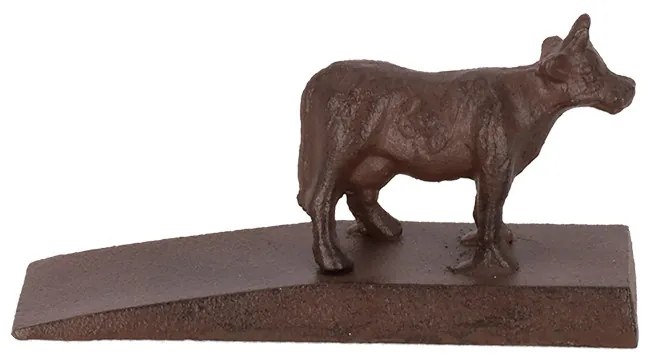 Öntöttvas ajtókitámasztó ék, bocis, 13 x 6 cm