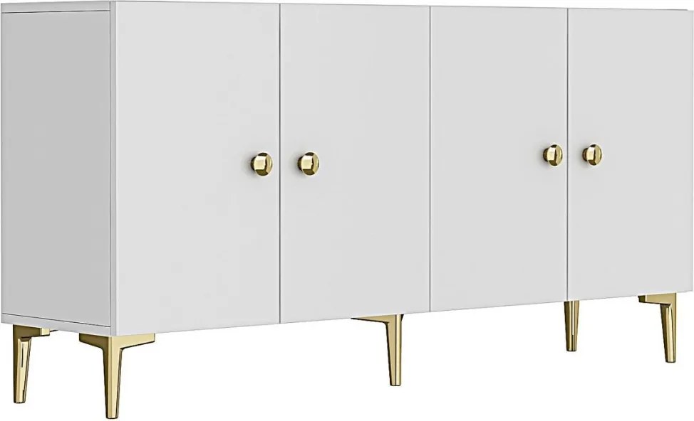 Simple komód, fehér, 180 cm