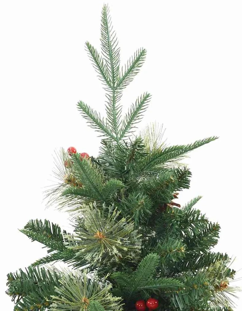 Műanyag Hajtogatós Karácsonyfa állvánnyal Zöld 150 cm PE és PVC