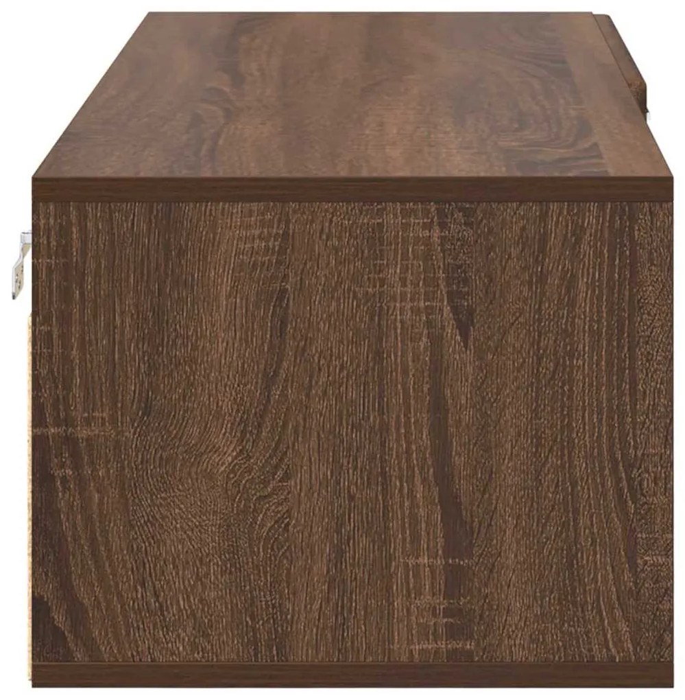 TV szekrény fiókkal barna tölgy 100.5 x 39 x 30 cm Faanyag
