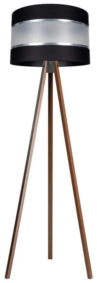 Állólámpa CORAL 1xE27/60W/230V barna/fekete/króm