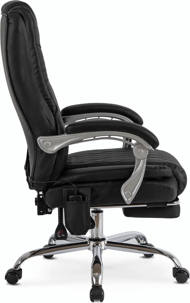 Forgószék masszírozó funkcióval, fűthető funkcióval, fekete színben. GIORGIO