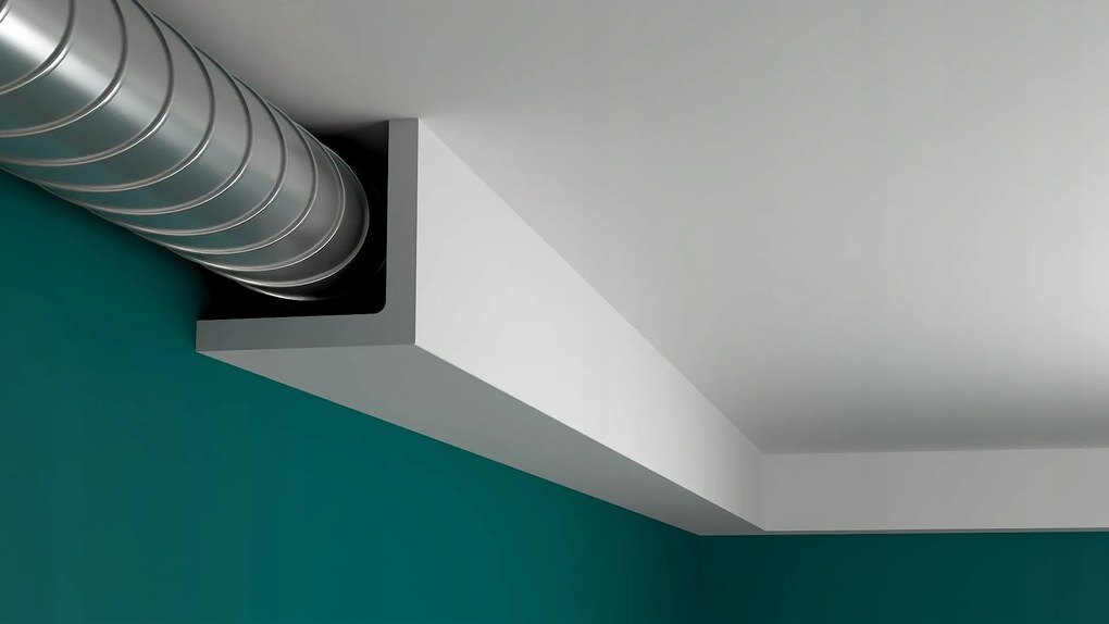 Mennyezeti sínvédő L 13x7cm Csőbeépítés