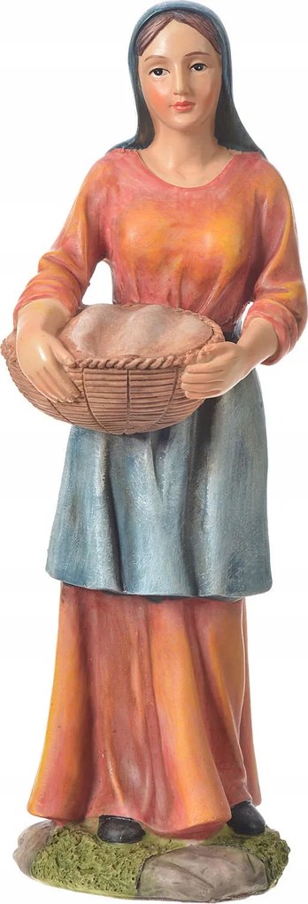 Karácsonyi Betlehem Figura 'háziasszony Kosárral' 30cm magas figurákhoz