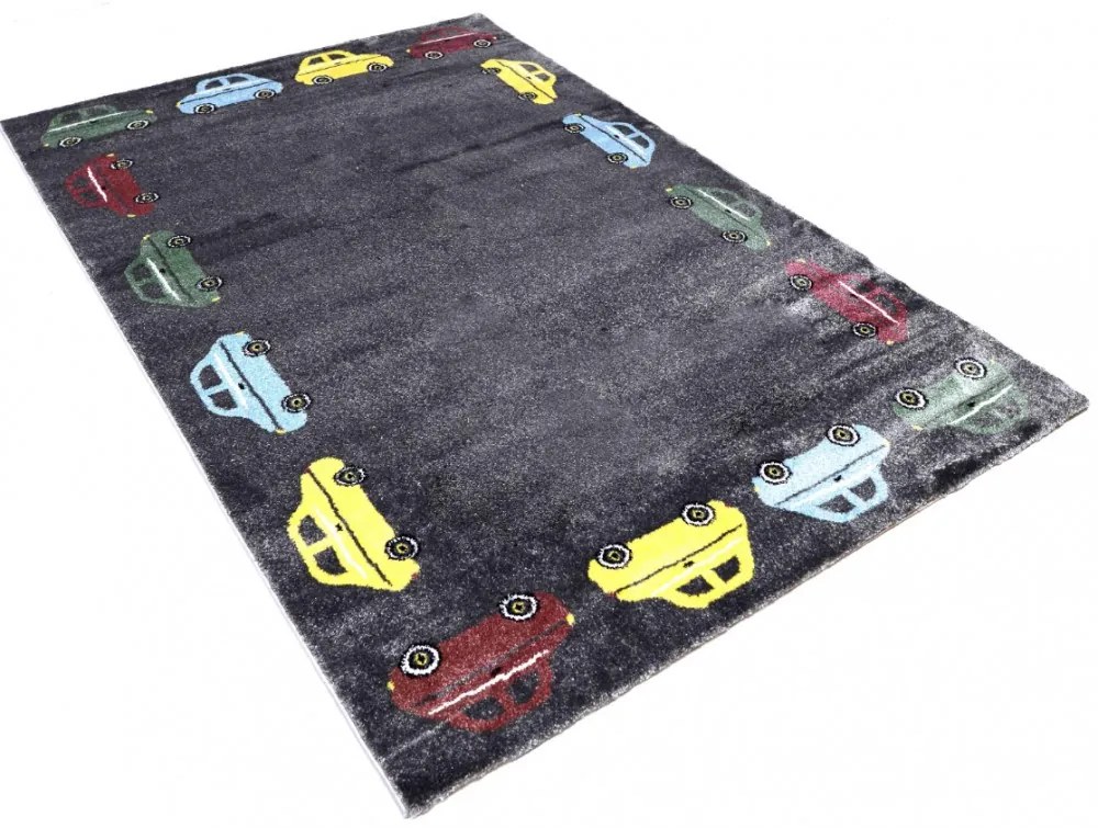 Nova fiús autós gyerekszőnyeg szürke