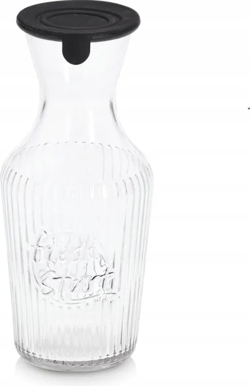 Üveg kancsó szilikon fedéllel, 1200 ml, O11x25,5cm