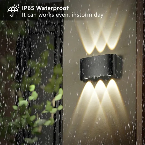 Brilagi - LED kültéri fali lámpatest FLAREBOX LED/6W/230V fekete IP65