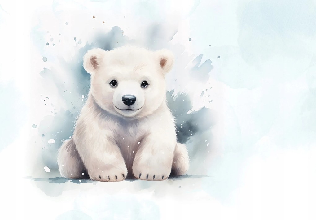 Fotótapéta Gyerekeknek aranyos állatkák maci Ragasztó 208 x 146