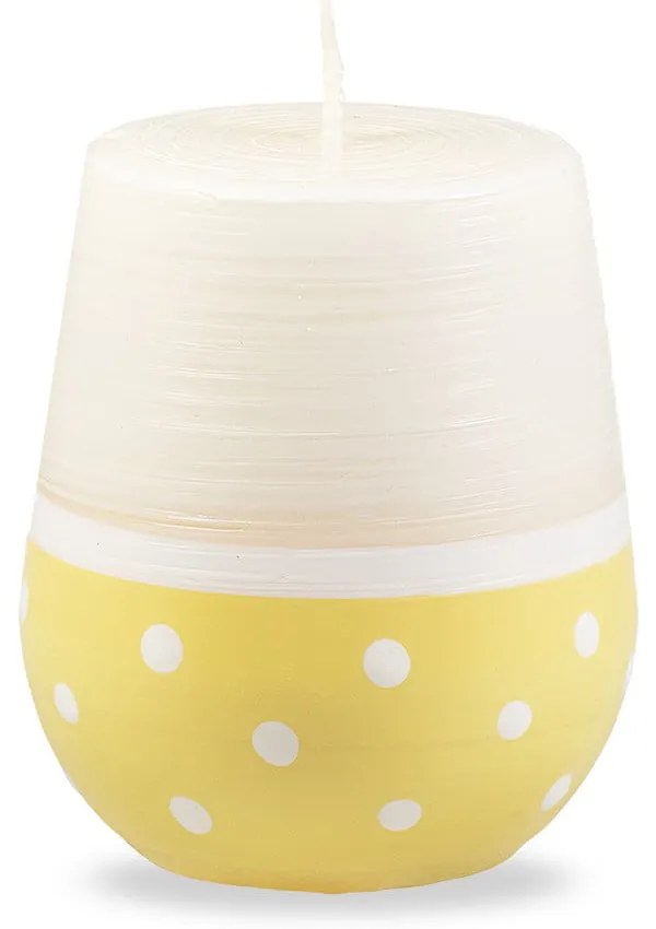 Sweetness fehér-sárga gyertya, égési idő 32 óra - Unipar