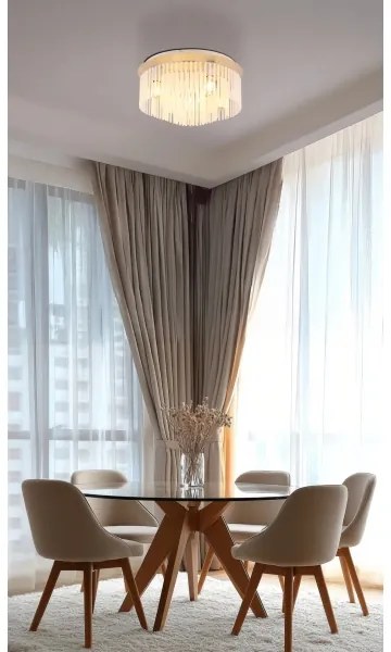 Globo 15698D1B - Mennyezeti lámpatest GORLEY, 5x E27 (max. 60 W), 230 V, átmérő 50 cm