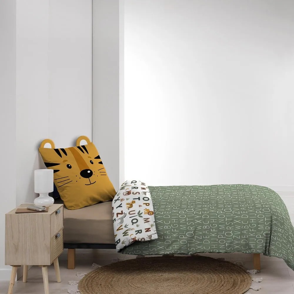 Egyszemélyes pamut gyerek ágyneműhuzat 140x200 cm Tigry – douceur d'intérieur