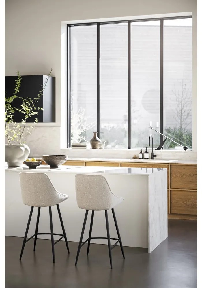 Bézs bárszék szett 2 db-os (ülésmagasság 67 cm) Sierra – Rowico