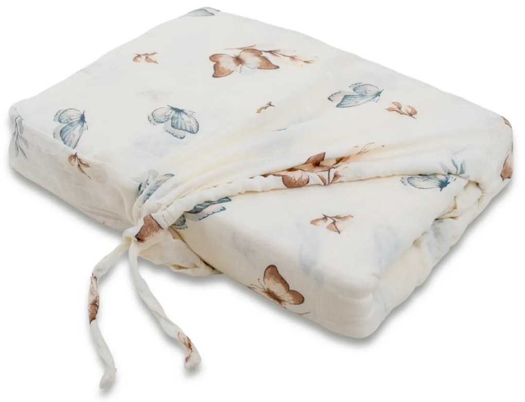 Matex Pillangók muszlin ágyneműhuzat, 140 x 200 cm, 70 x 90 cm