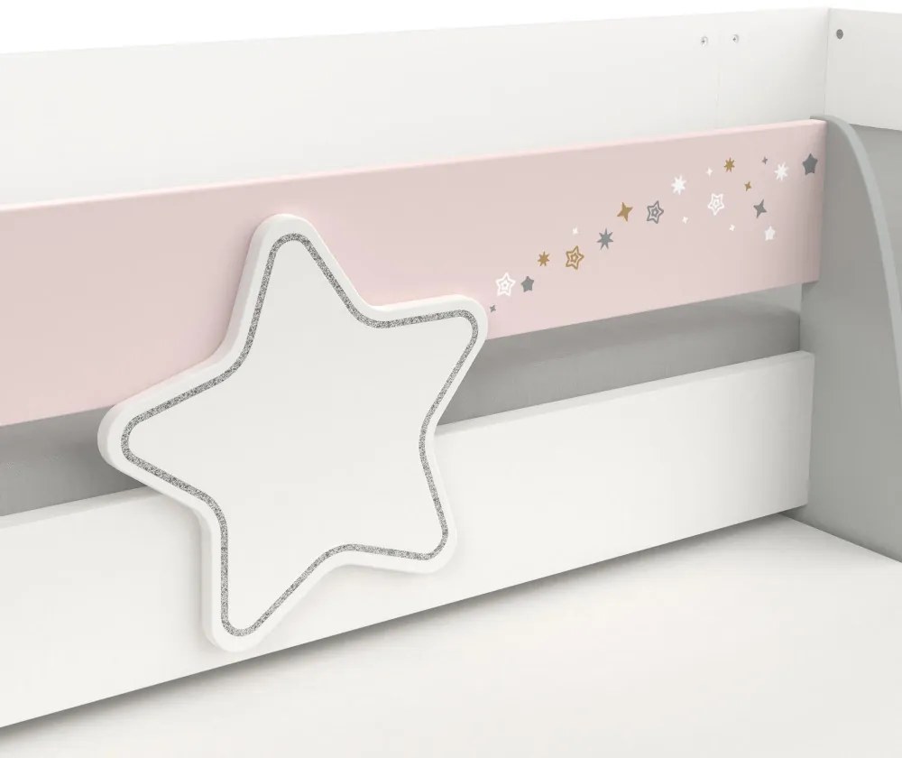 Elmo kombinált ágy 90x200 cm Pink N