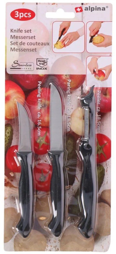 ALPINA Késkészlet kaparóval 3db