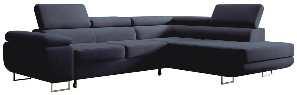 Sarokkanapé Stiletto (J) (kék + ezüst). Akció -15%. 1099711