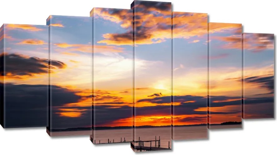 Vászonkép 140x80 Nyugati tó móló