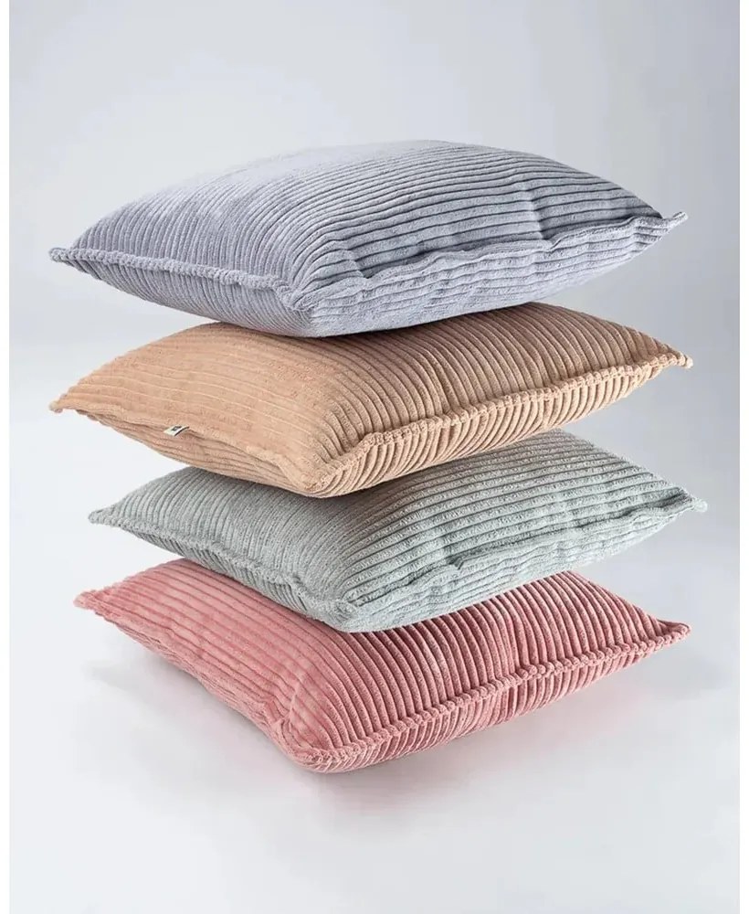 Világosbarna kordbársony párna gyerek kanapéhoz Bolster – Wigiwama