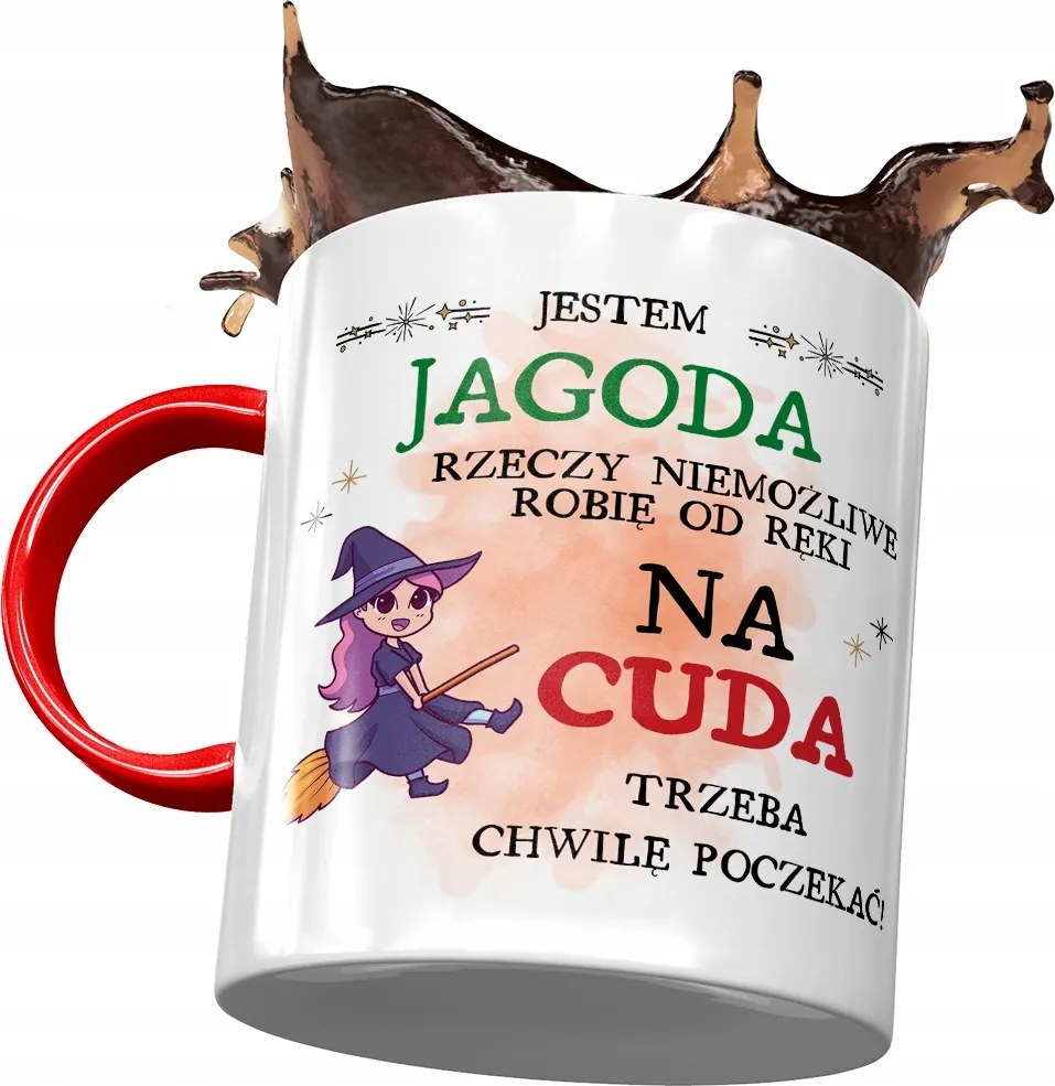 Piros Bögre Bogyó Feleség Barátnő Nyomtatott Fotóval