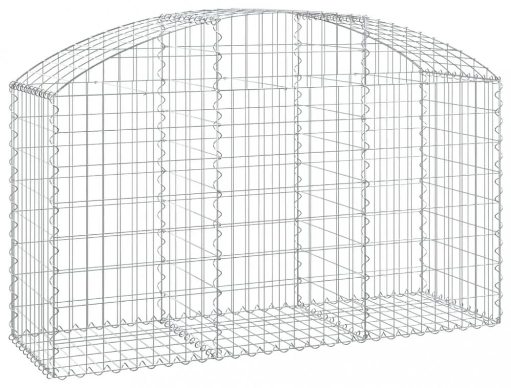 íves horganyzott vas gabion kosár 150x50x80/100 cm