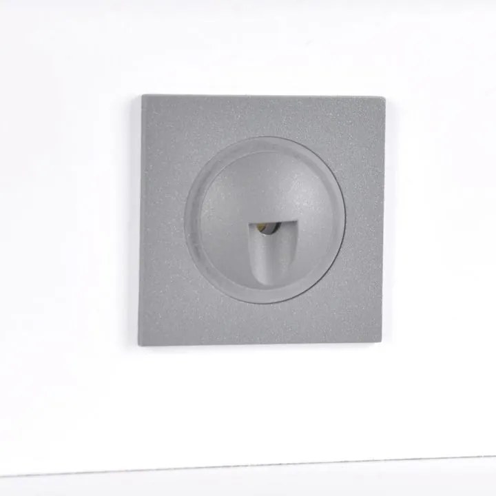 POLUX 313690 Q3 Kültéri Falba Építhető Lámpa Grafit LED IP44