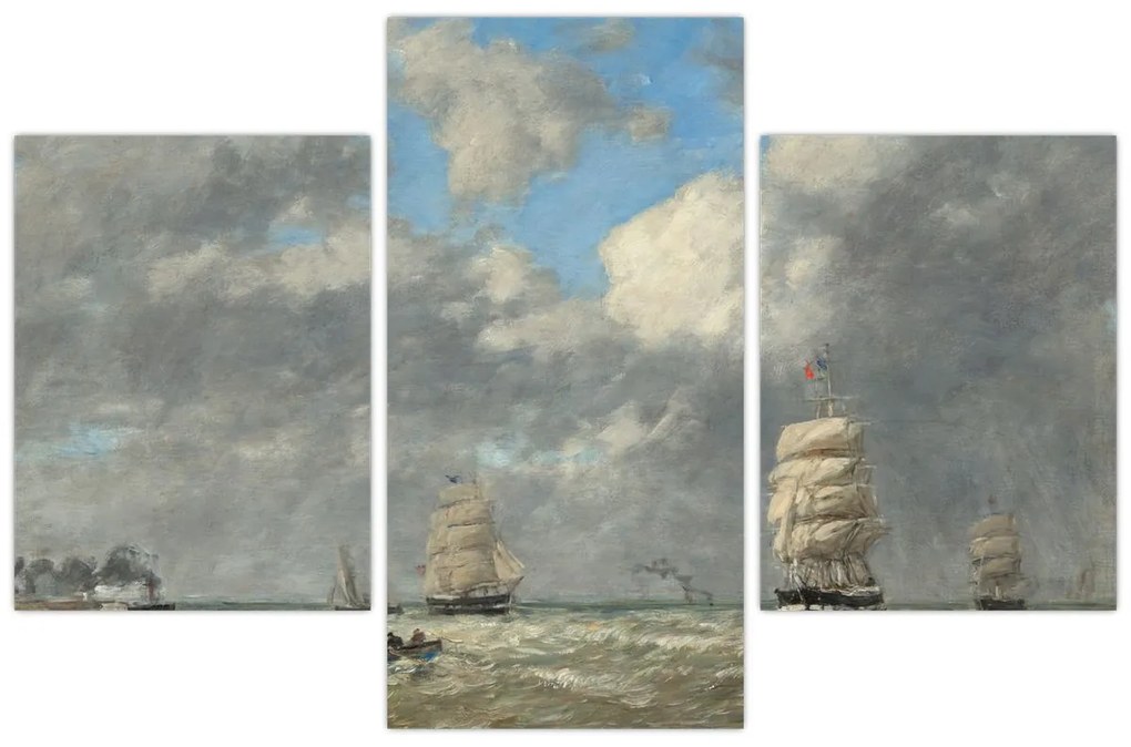 Kép - Eugène Boudin, Le Havre, reprodukciók (90x60 cm)