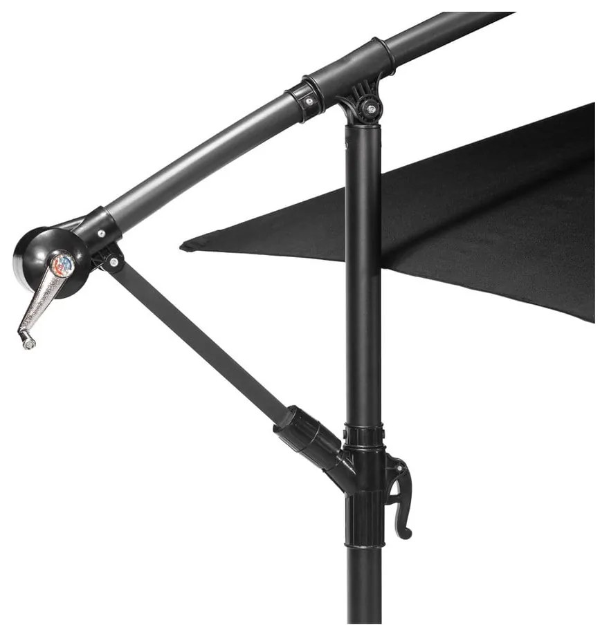 Fekete napernyő ø 300 cm Happy Sun – Bonami Essentials