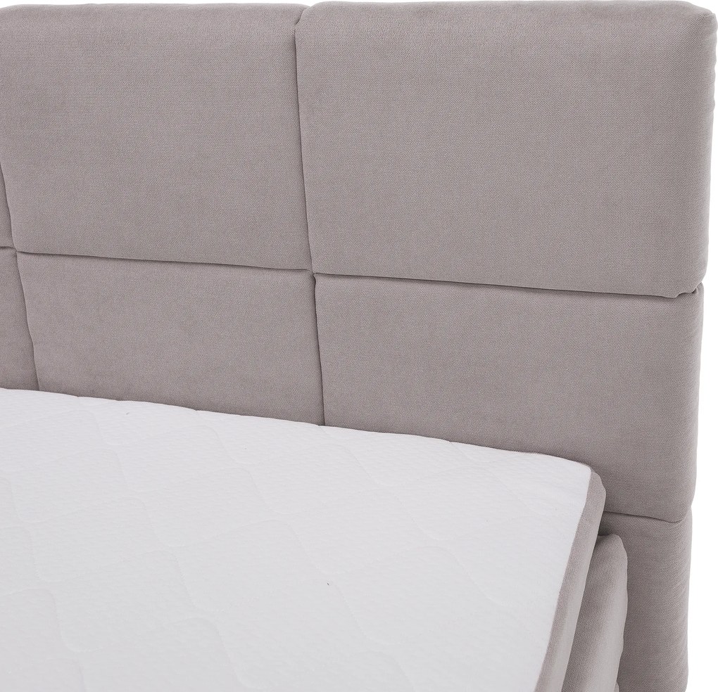 Boxspring ágy, 180x200, szürkésbarna Taupe, APRIL