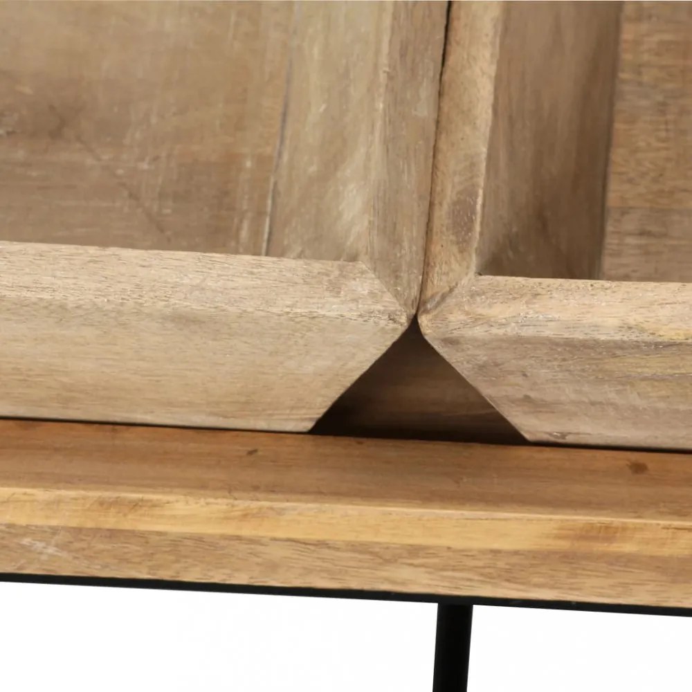 tömör mangófa dohányzóasztal 110 x 55 x 42 cm