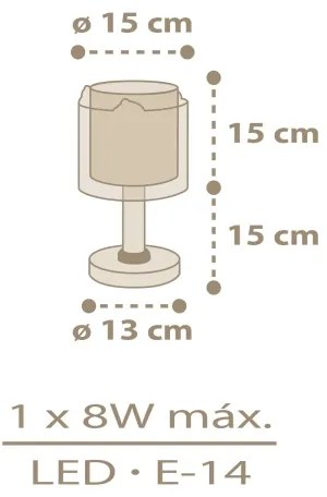Dalber 76871 - Gyereklámpa BABY CHICK 1xE14/8W/230V