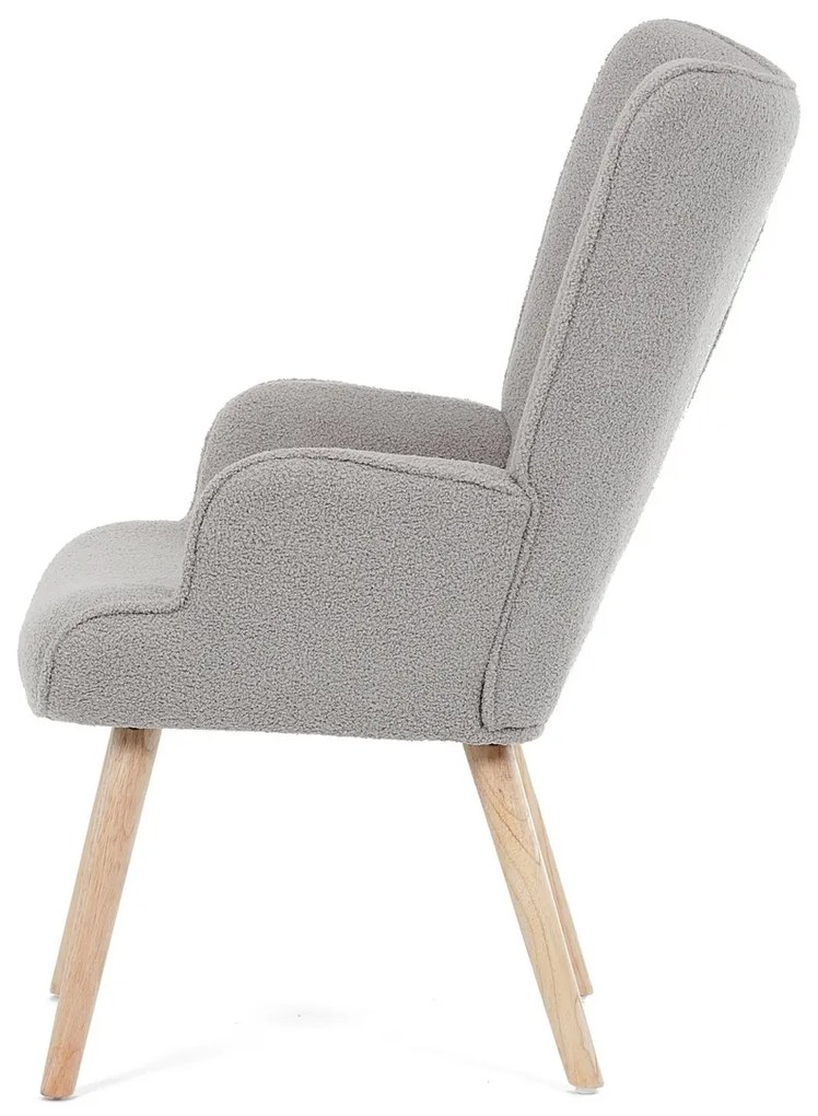 Bouclé GREY2 fotel, szürke