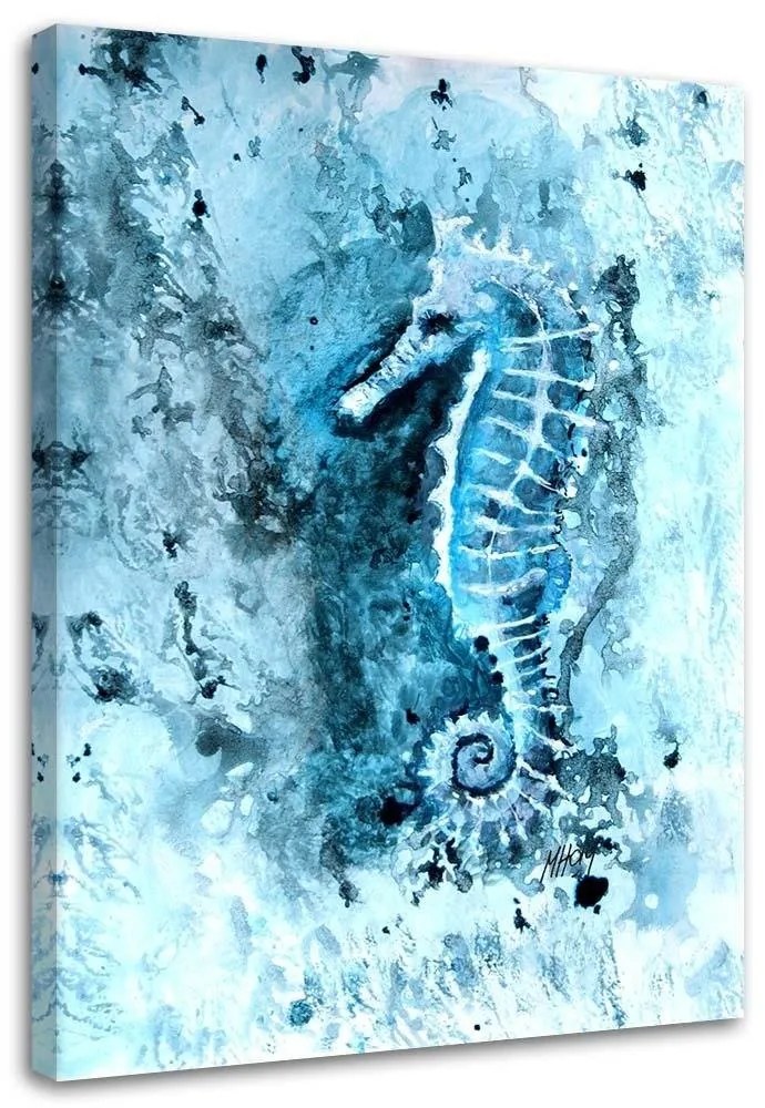 Gario Vászonkép Kékre festett csikóhal - Marta Horodniczy Méret: 60 x 90 cm