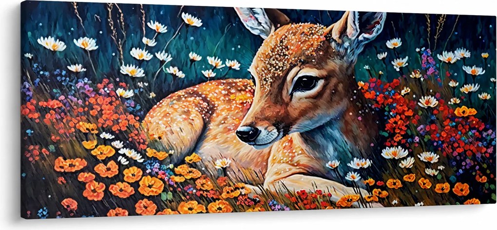 Kép - Festett szarvas (120x50 cm)