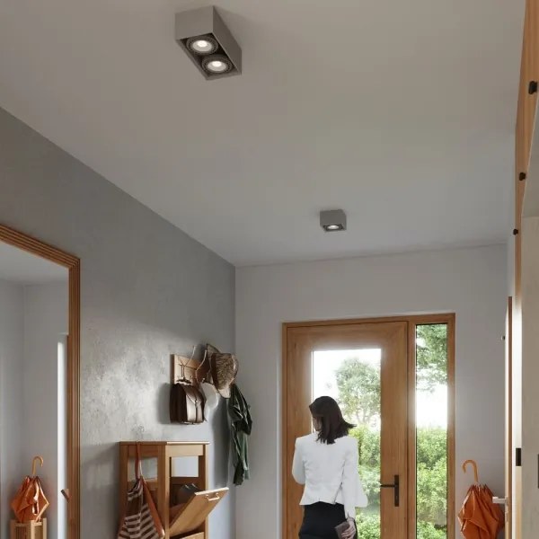 Sollux SL.0884 - Mennyezeti lámpa QUATRO 2xGU10/40W/230V beton