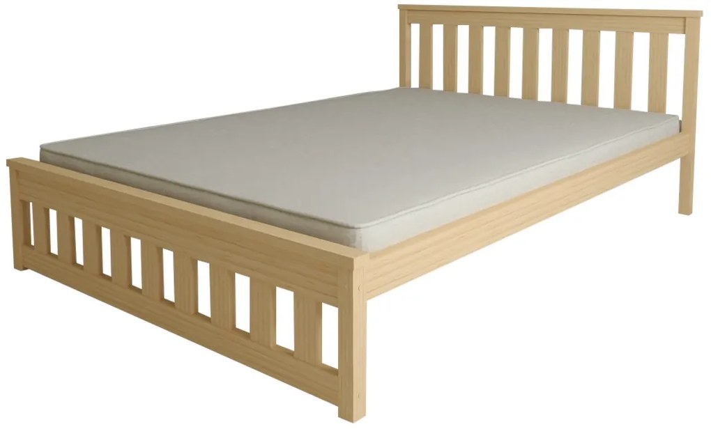 Ágy MAICA 90 x 200 cm, fenyőfa Matrac: Coco Maxi matrac 20 cm, Ágyrács: Deszkás ágyráccsal