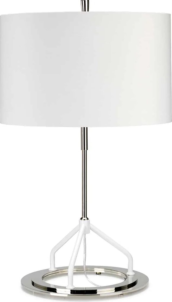 Elstead modern asztali lámpa vicenza fehér nikkel elsvicenza-tl-wpn