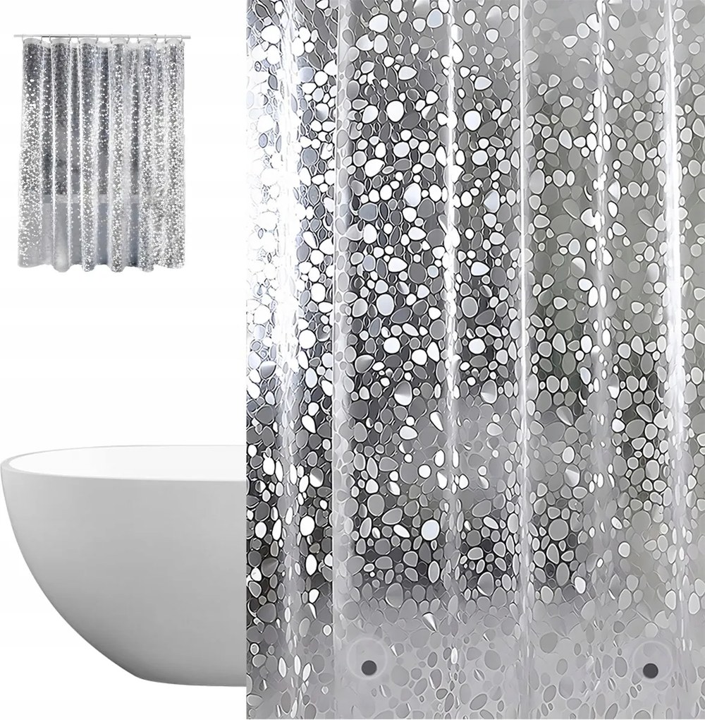 Függöny zuhanyfüggöny 180x200CM Szuper 3D Hatás