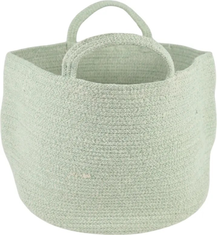 Tárolókosár fogantyúkkal COTTON HAVEN 35x35 cm - több színben Termék színe: Zöld