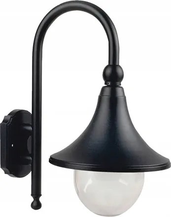 Lámpa Nizza fali lámpa fekete alumínium